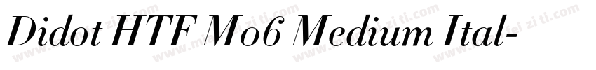 Didot HTF M06 Medium Ital字体转换